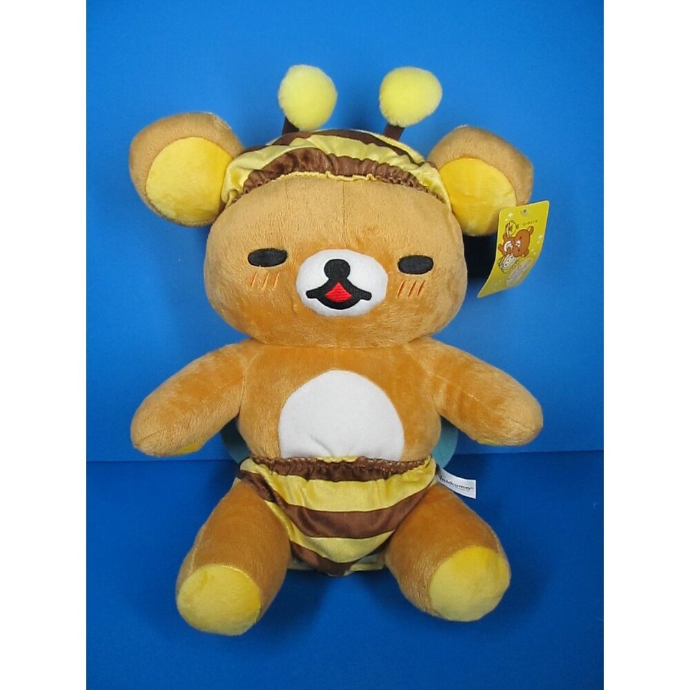 Rilakkuma Meets Honey - Honey Bee Laydown Plush Stuffed Bear SAN-X 16"